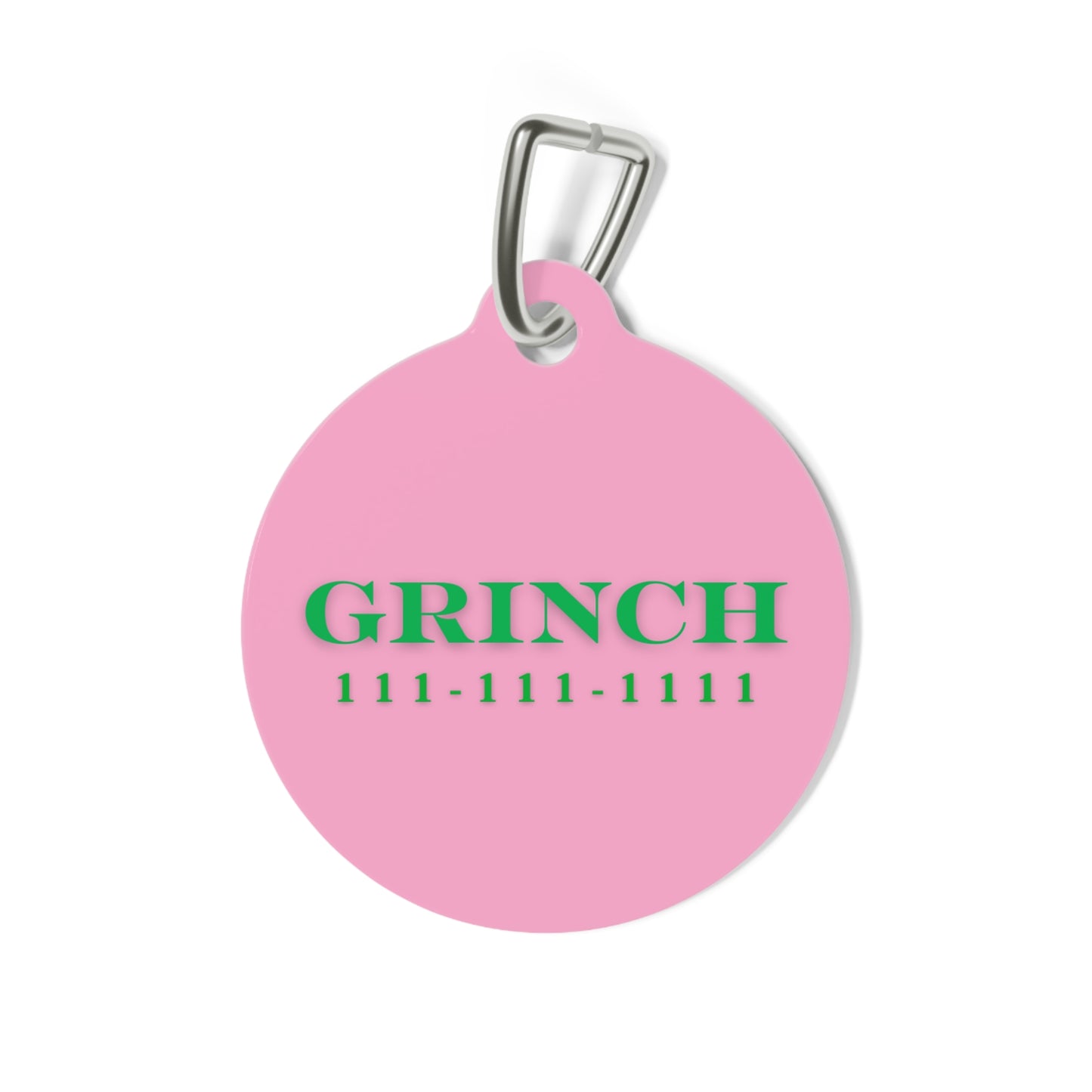 Grinch Pet Tag