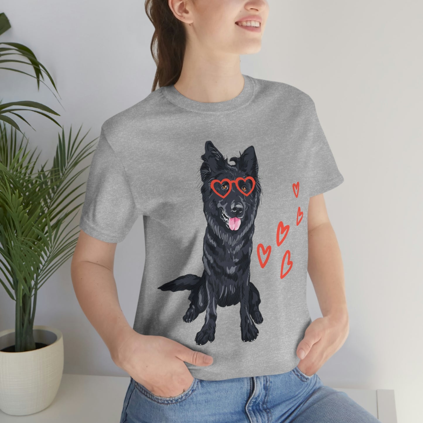 Valentines Day German shepherd Tshirt