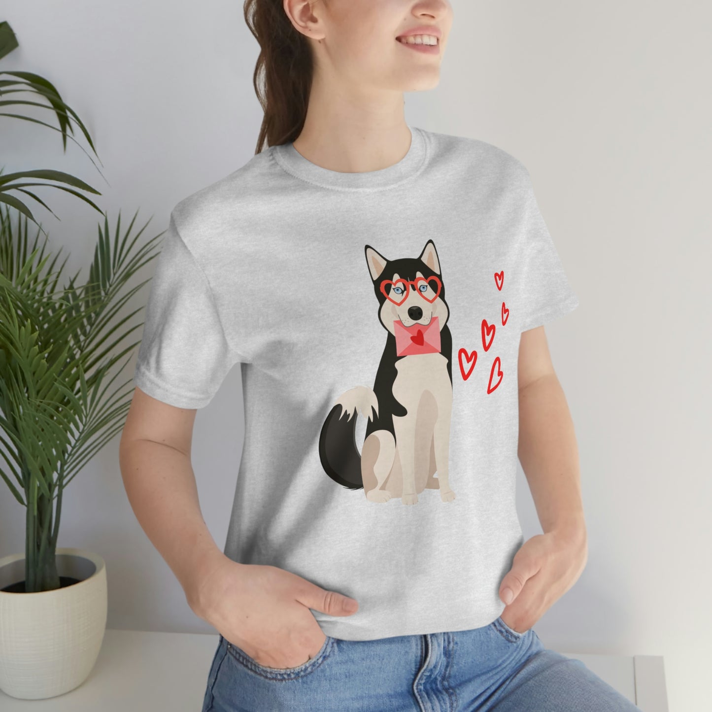 Valentines  Day  husky Tshirt