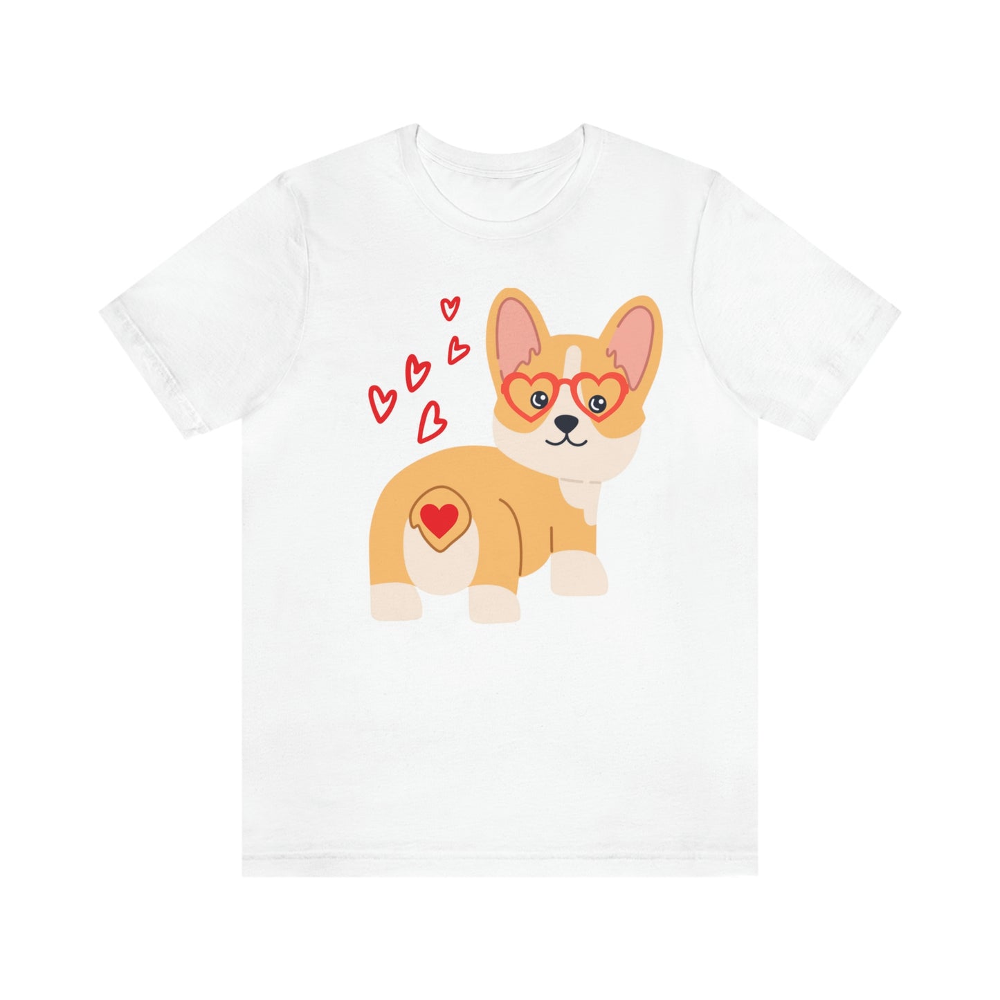 Corgi fluff and love Vday shirts