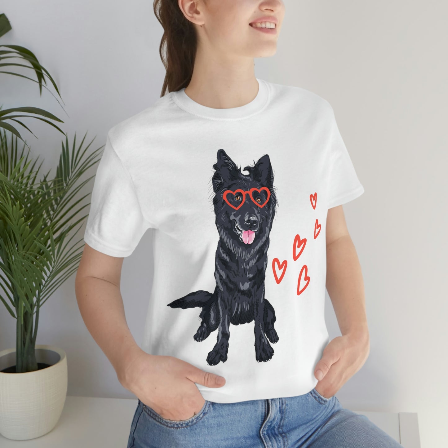 Valentines Day German shepherd Tshirt