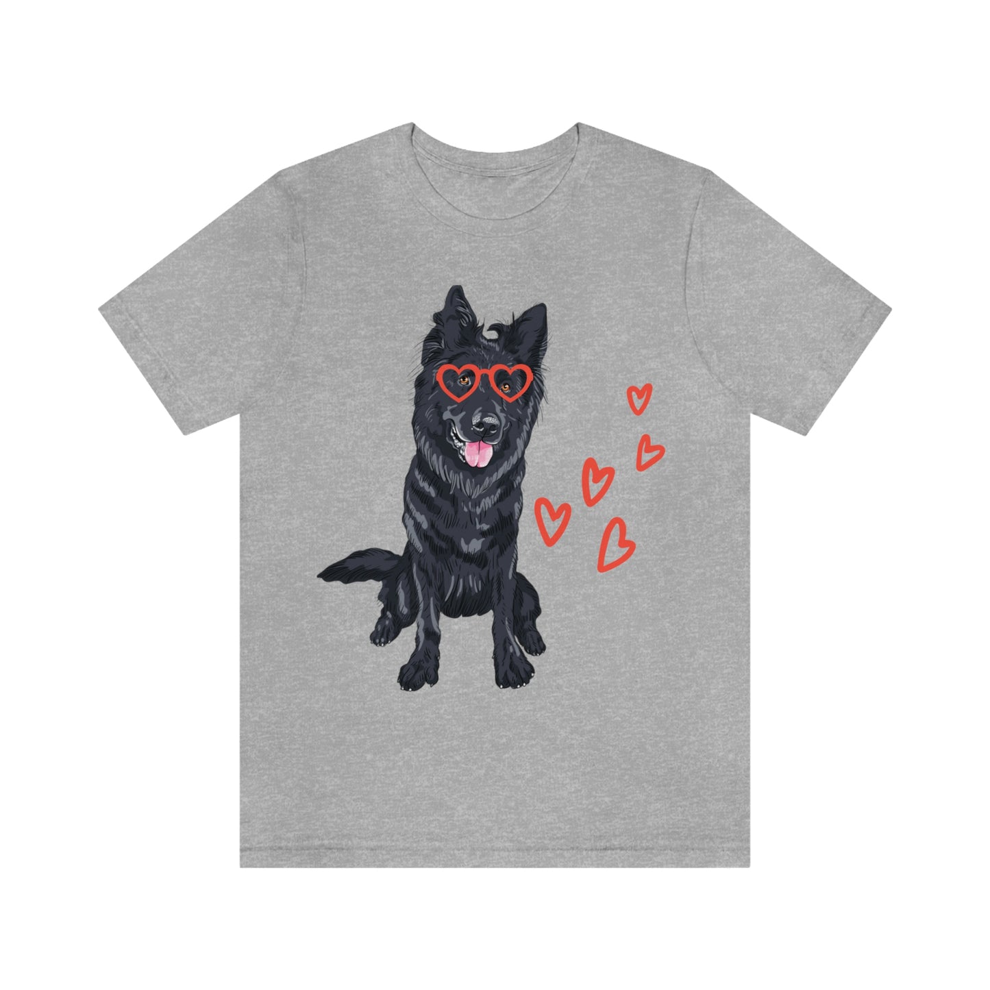 Valentines Day German shepherd Tshirt