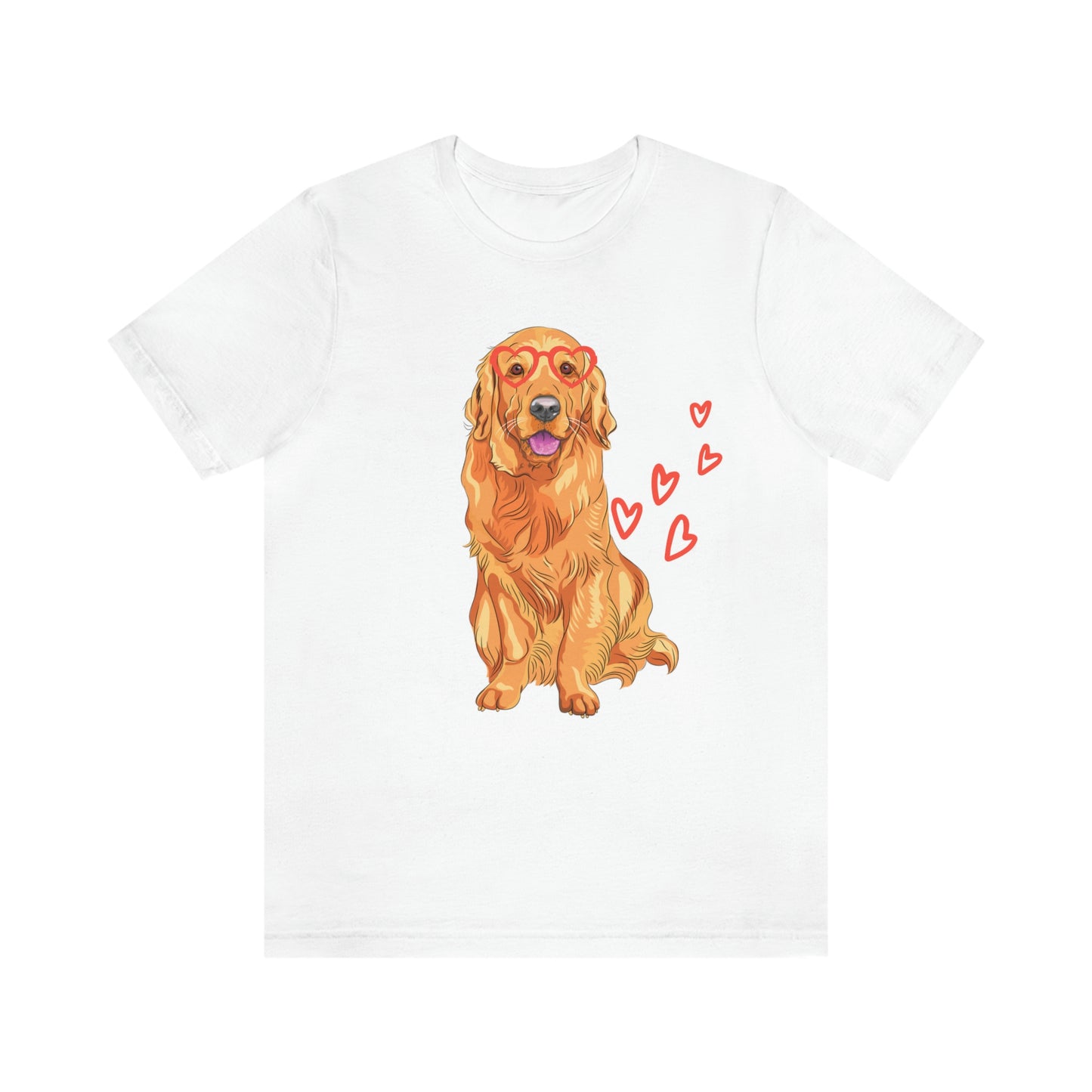 valentines Day Golden Retriever Tshirt