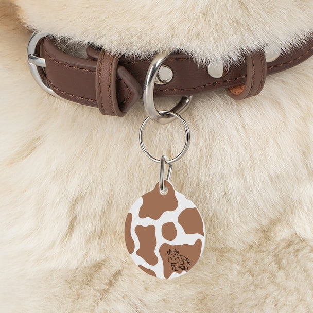 Cow print Custom Pet ID